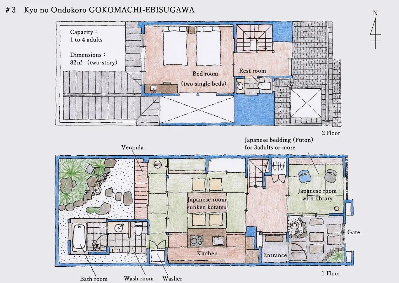 Kyo No Ondokoro Gokomachi Ebisugawa #3 Kyoto Holiday home